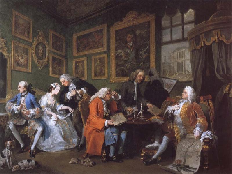 William Hogarth Marriage a la Mode i The Marriage Settlement